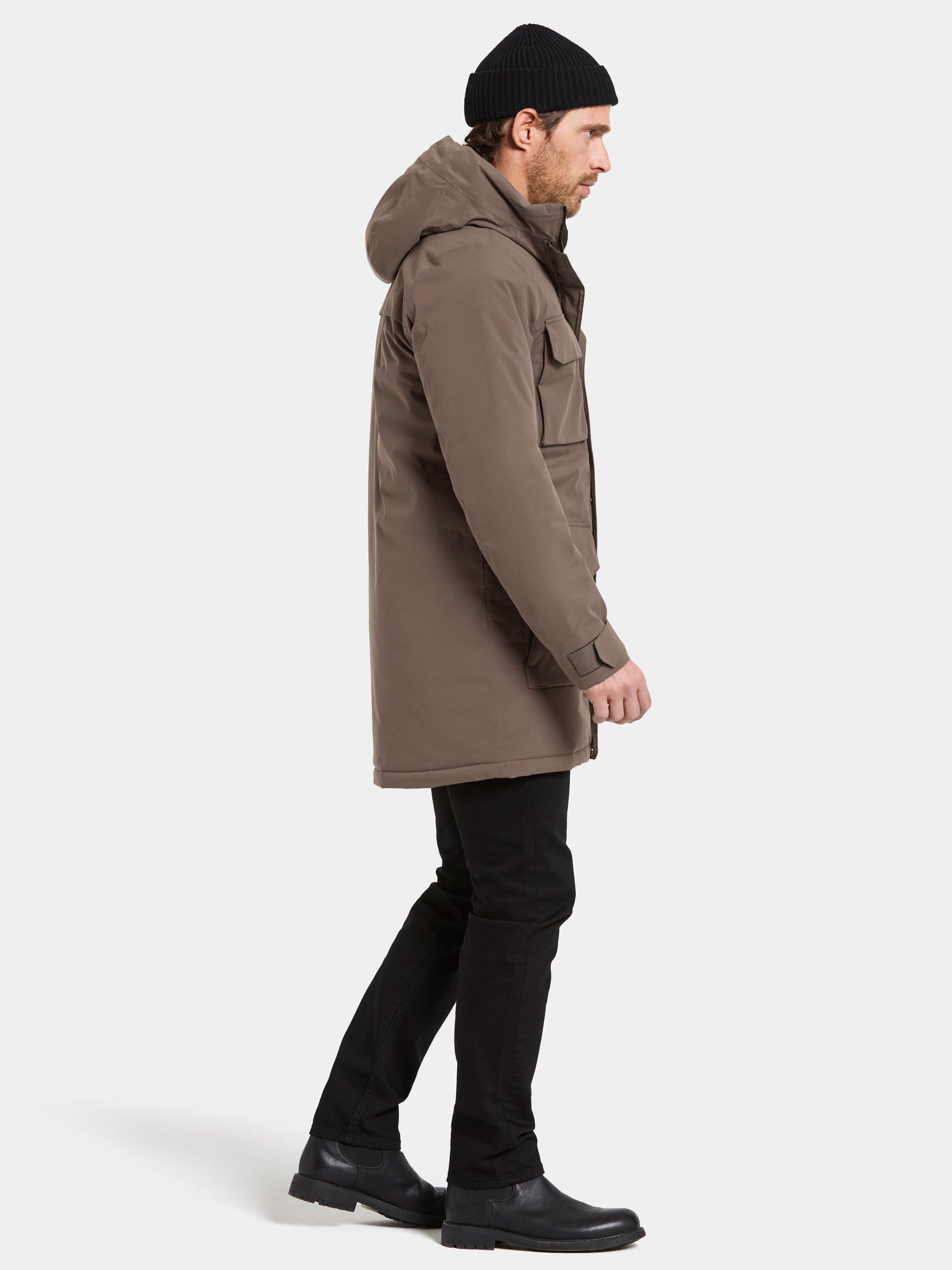Product image 5 of 10, which shows Didriksons Aiden Water and Windproof Parka, Mocha Brown, S