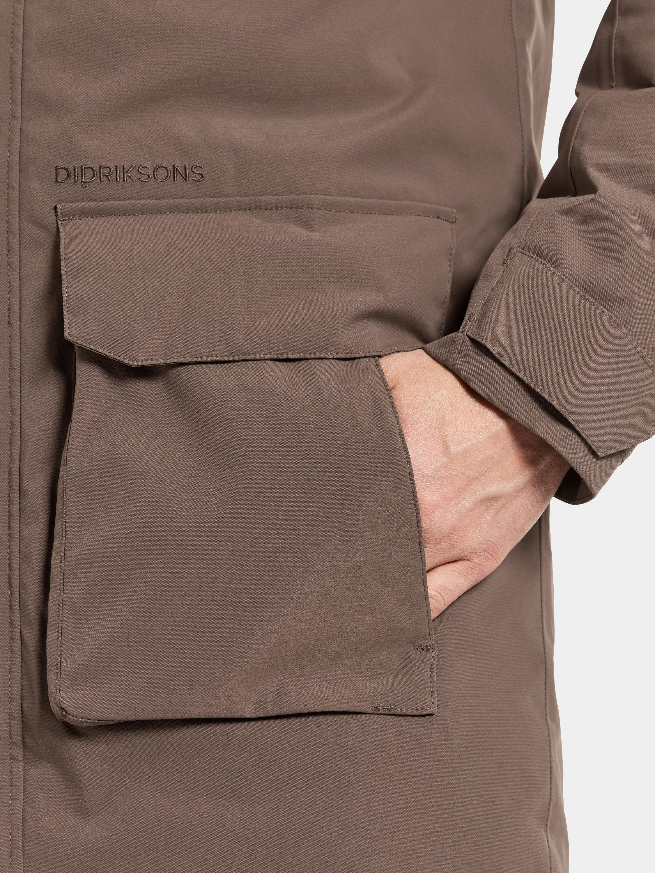 Product image 6 of 10, which shows Didriksons Aiden Water and Windproof Parka, Mocha Brown, S