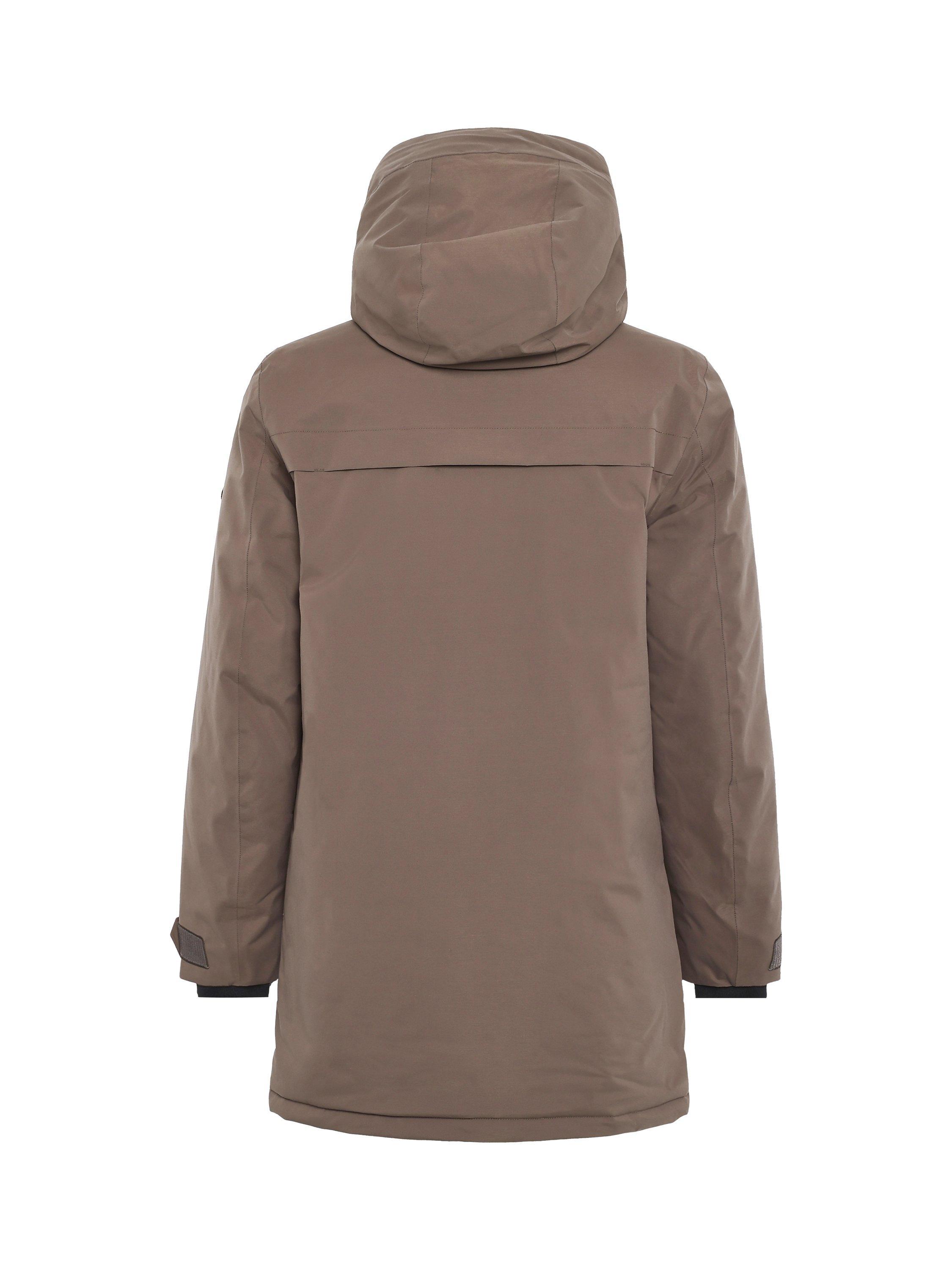 Product image 10 of 10, which shows Didriksons Aiden Water and Windproof Parka, Mocha Brown, S