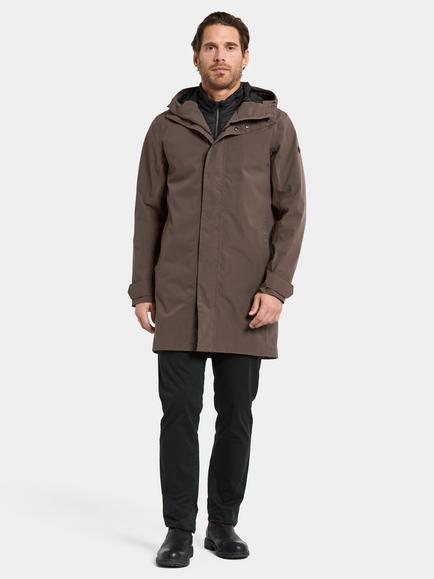 Didriksons George Windproof & Waterproof Shell Parka - view 2, Mocha Brown