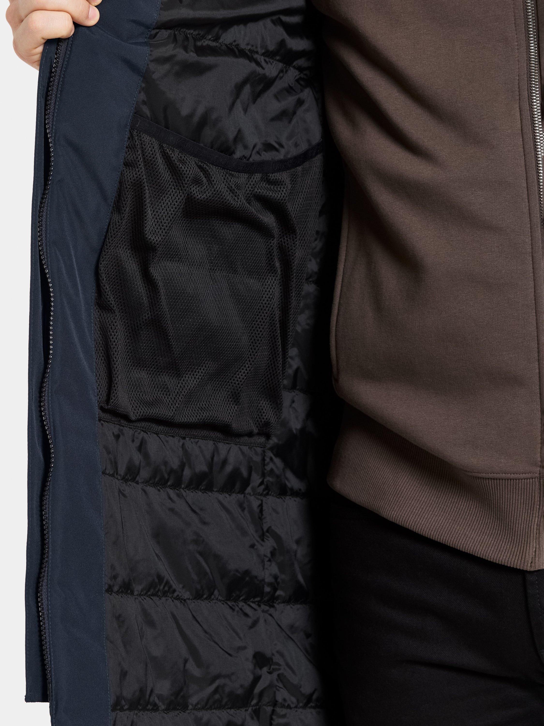 Product image 8 of 10, which shows Didriksons Kenny Waterproof Padded Hooded Parka Coat, Dark Night Blue, S