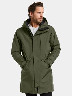 Didriksons Kenny Waterproof Padded Hooded Parka Coat, Deep Green