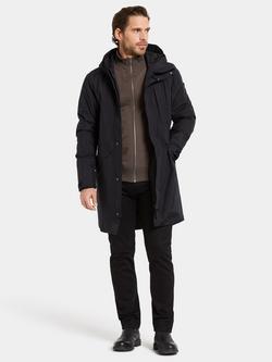 Didriksons Kenny Waterproof Padded Hooded Parka Coat - view 2, Black