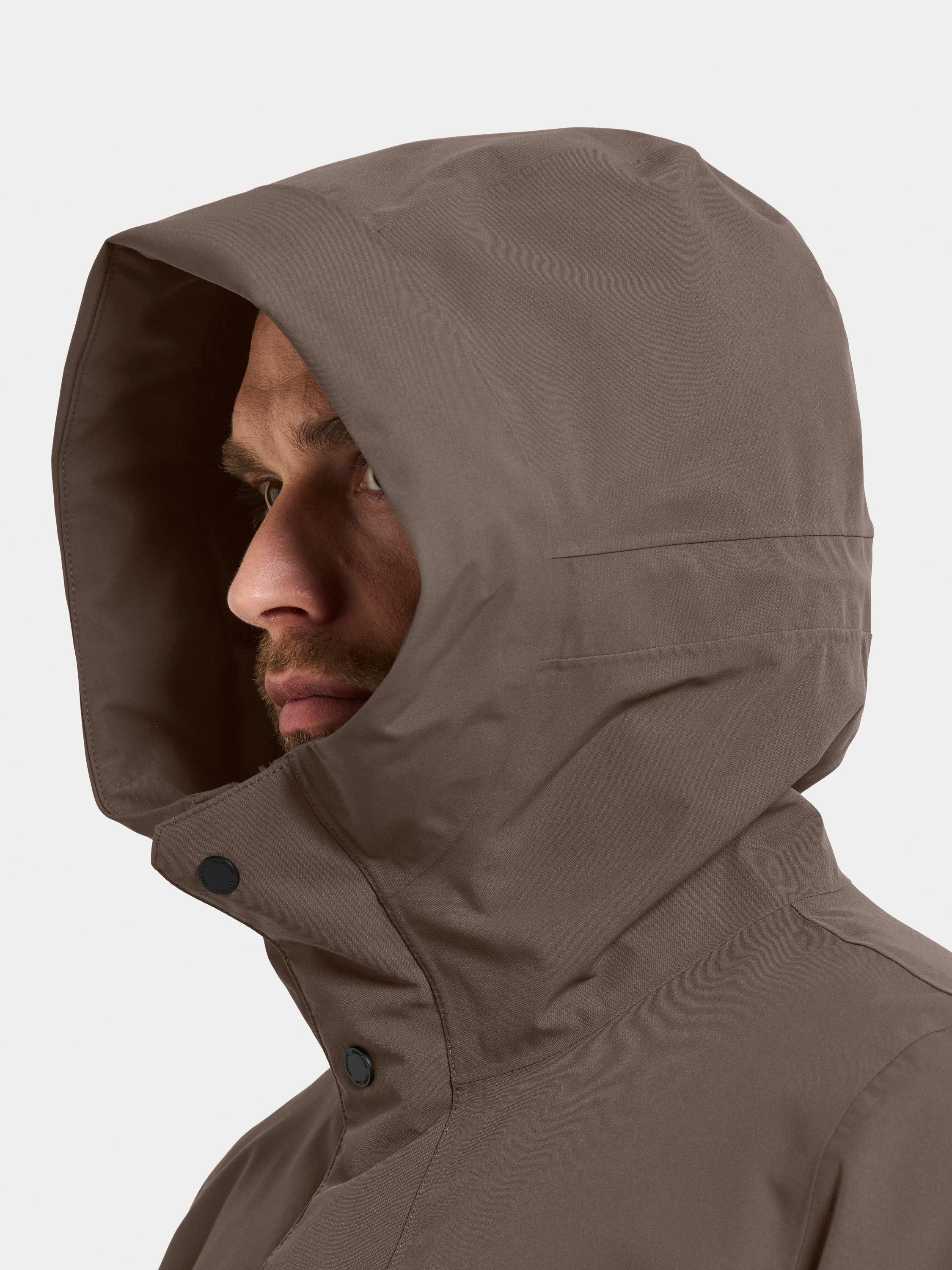 Product image 6 of 11, which shows Didriksons Liam Waterproof Padded Hooded Parka Coat, Mocha Brown, S