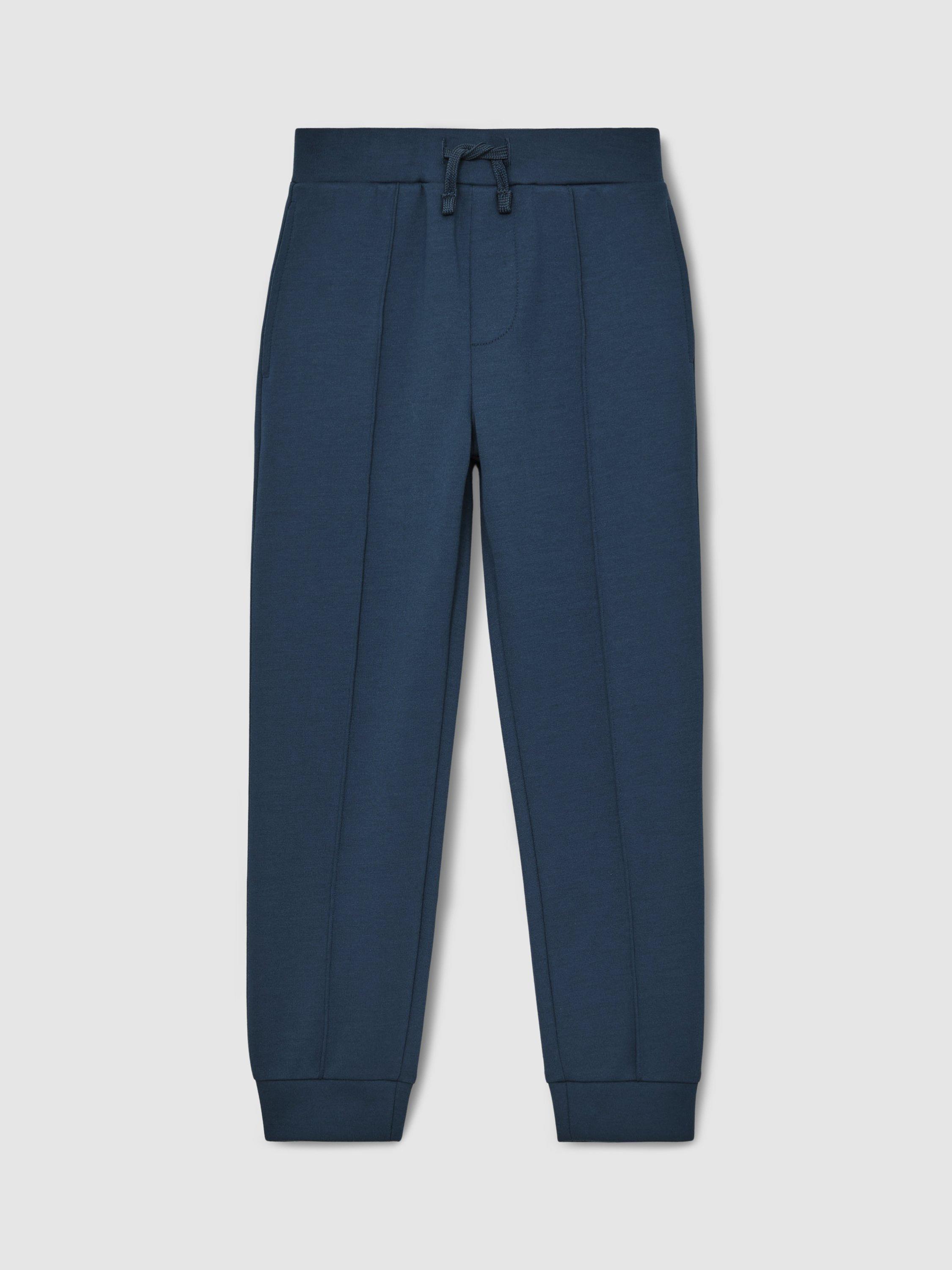 Product image 3 of 4, which shows Reiss Kids' Premier Drawstring Joggers, Ocean Blue, 4-5 years