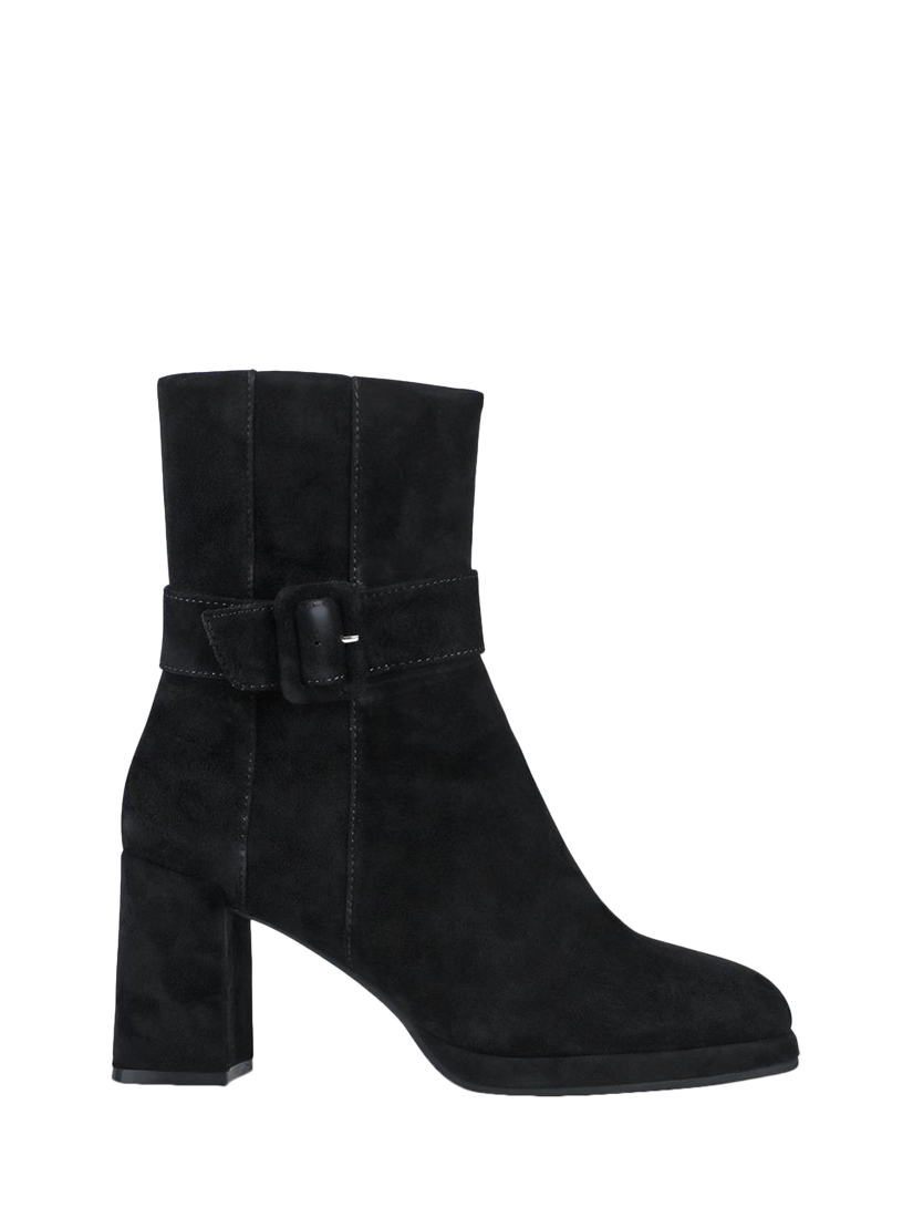 Product image 1 of 5, which shows Jones Bootmaker Lauralie Suede Ankle Boots, Black, 4