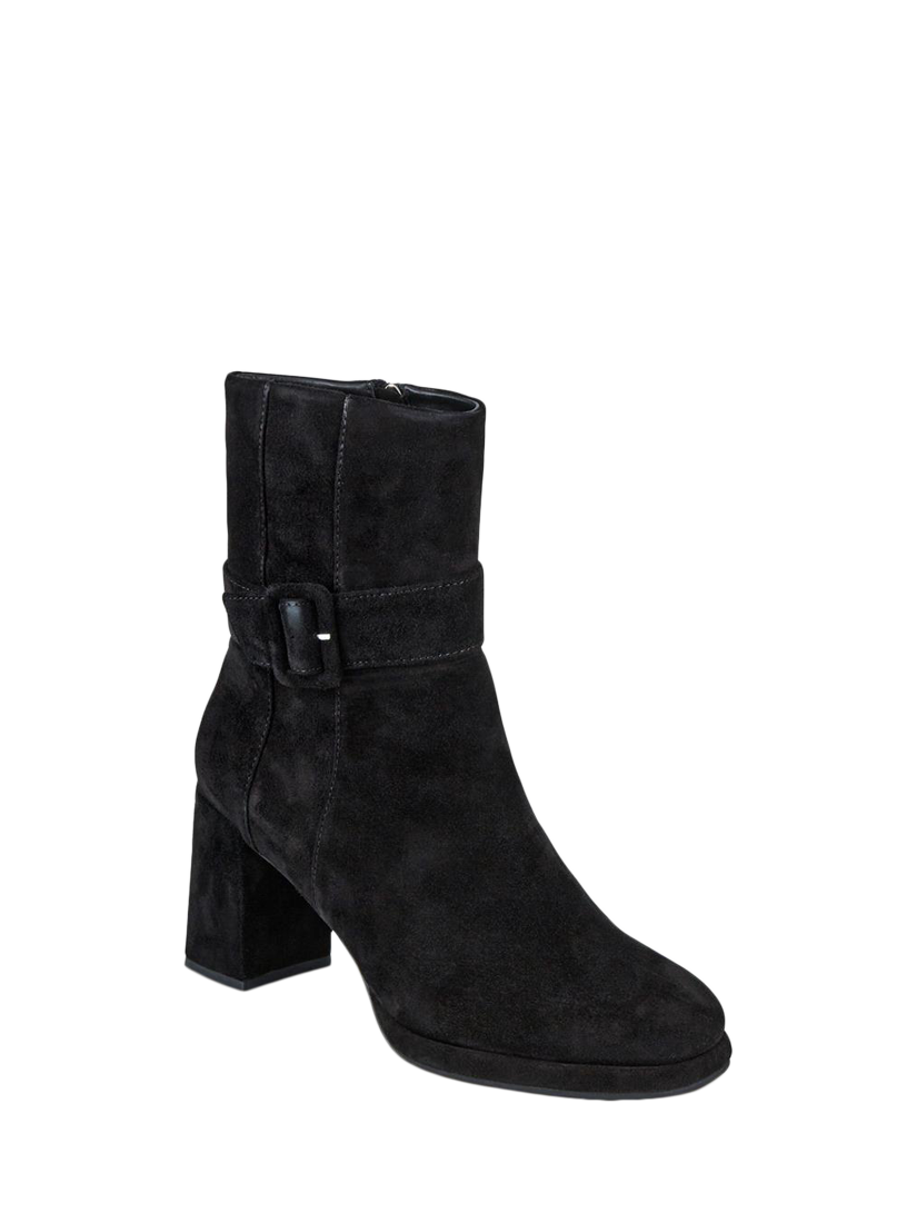 Product image 2 of 5, which shows Jones Bootmaker Lauralie Suede Ankle Boots, Black, 4