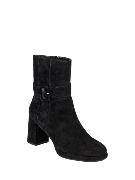 Jones Bootmaker Lauralie Suede Ankle Boots, Black - view 2, Black