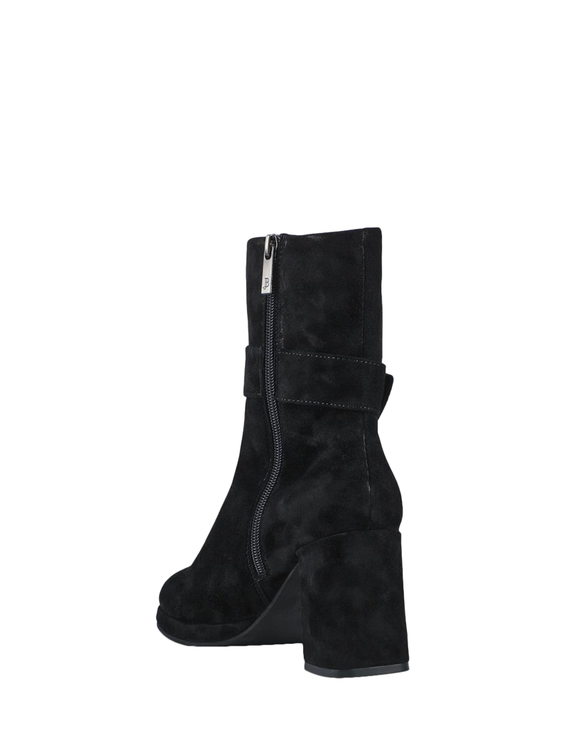 Product image 3 of 5, which shows Jones Bootmaker Lauralie Suede Ankle Boots, Black, 4