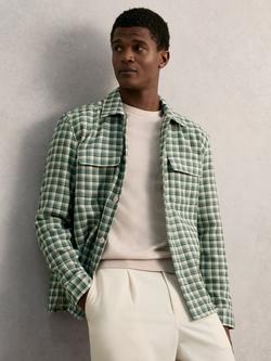 Reiss Ribona Check Shirt, Green