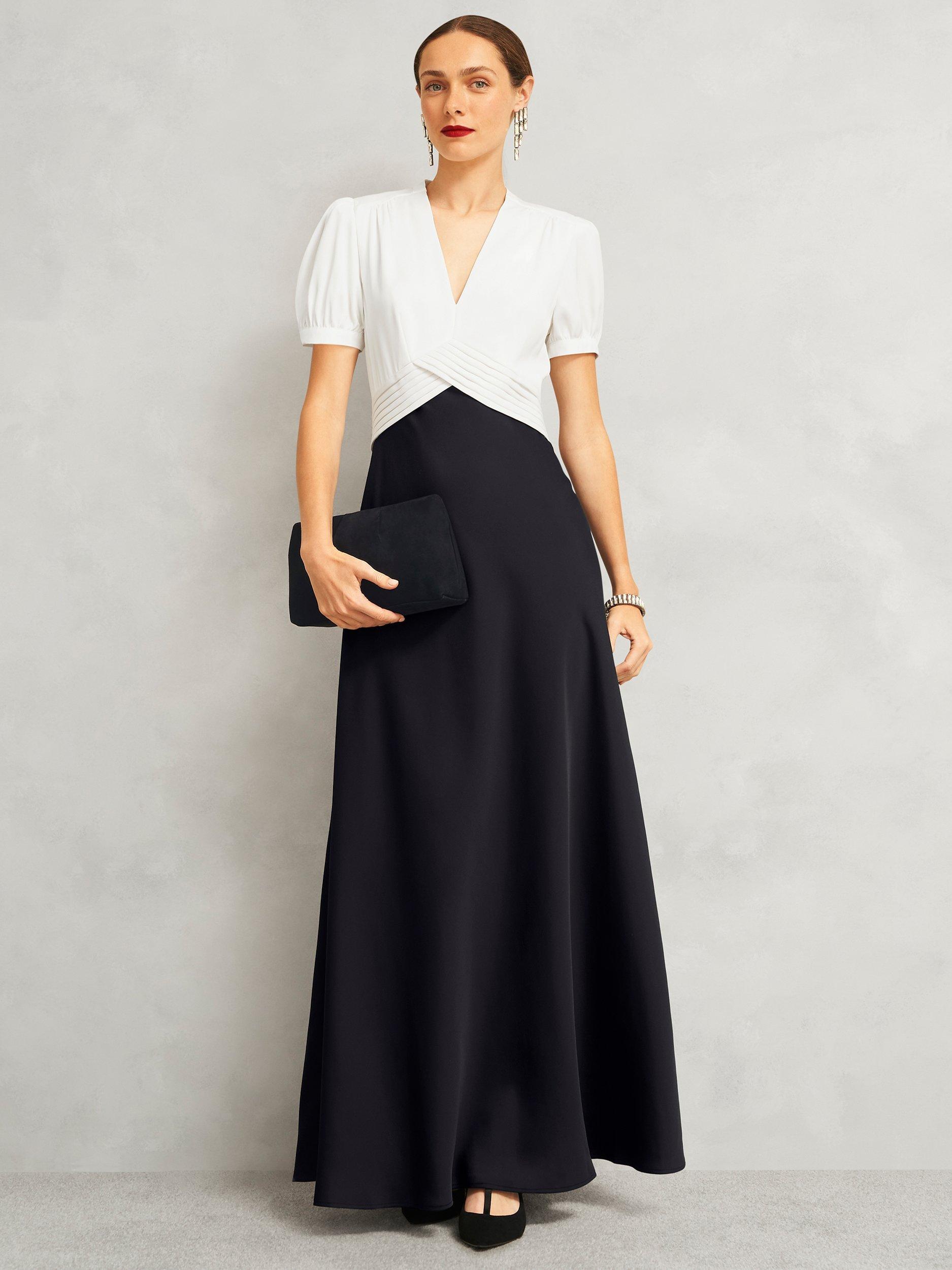 Product image 2 of 4, which shows Hobbs Clifton Suede Clutch Bag, Black