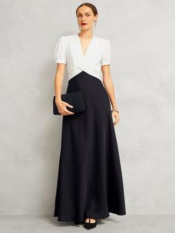 Hobbs Clifton Suede Clutch Bag - view 2, Black