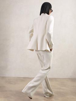 Reiss Lily Double Breasted Wool Blend Blazer, White - view 2, White