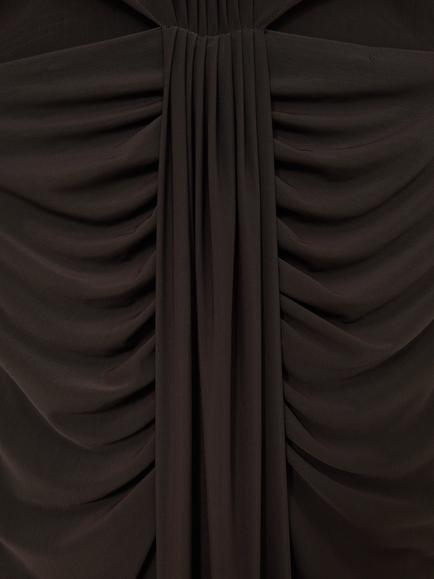 Reiss Daniella Sleeveless Ruched Maxi Dress - view 2, Grape