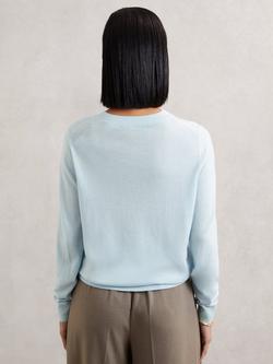 Reiss Hester Pure Merino Wool Jumper - view 2, Blue