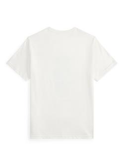 Ralph Lauren Kids' Cotton Polo T-Shirt, White Core Bear - view 2, White Core Bear