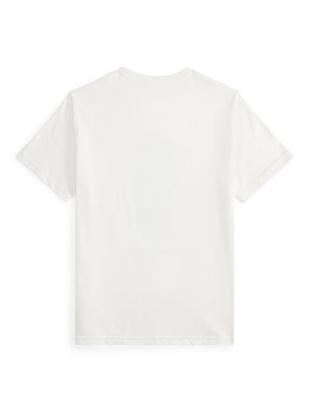 Ralph Lauren Kids' Cotton Polo T-Shirt, White Core Bear - view 2, White Core Bear