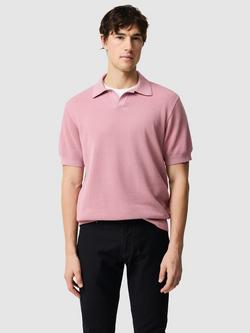 Rodd & Gunn Avalon Knitted Cotton Polo Top, Wild Rose