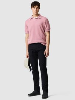 Rodd & Gunn Avalon Knitted Cotton Polo Top - view 2, Wild Rose