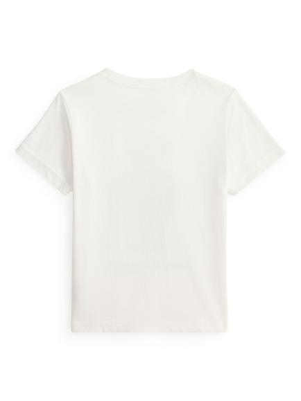 Ralph Lauren Kids' Cotton Polo T-Shirt, White Core Bear - view 2, White Core Bear