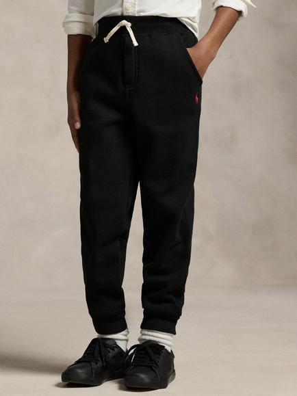 Ralph Lauren Kids' Cotton Blend Fleece Joggers, Polo Black, Polo Black