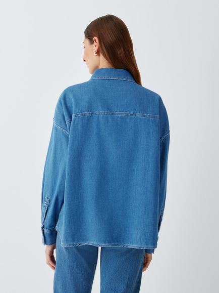 Weekend MaxMara Foggia Denim Shirt, Blue - view 2, Blue