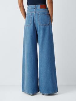 Weekend MaxMara Vega Wide Leg Jeans, Blue - view 2, Blue