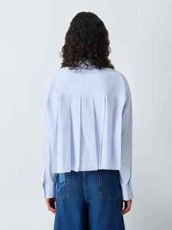 Weekend MaxMara Eden Cotton Stripe Shirt, Light Blue - view 2, Light Blue