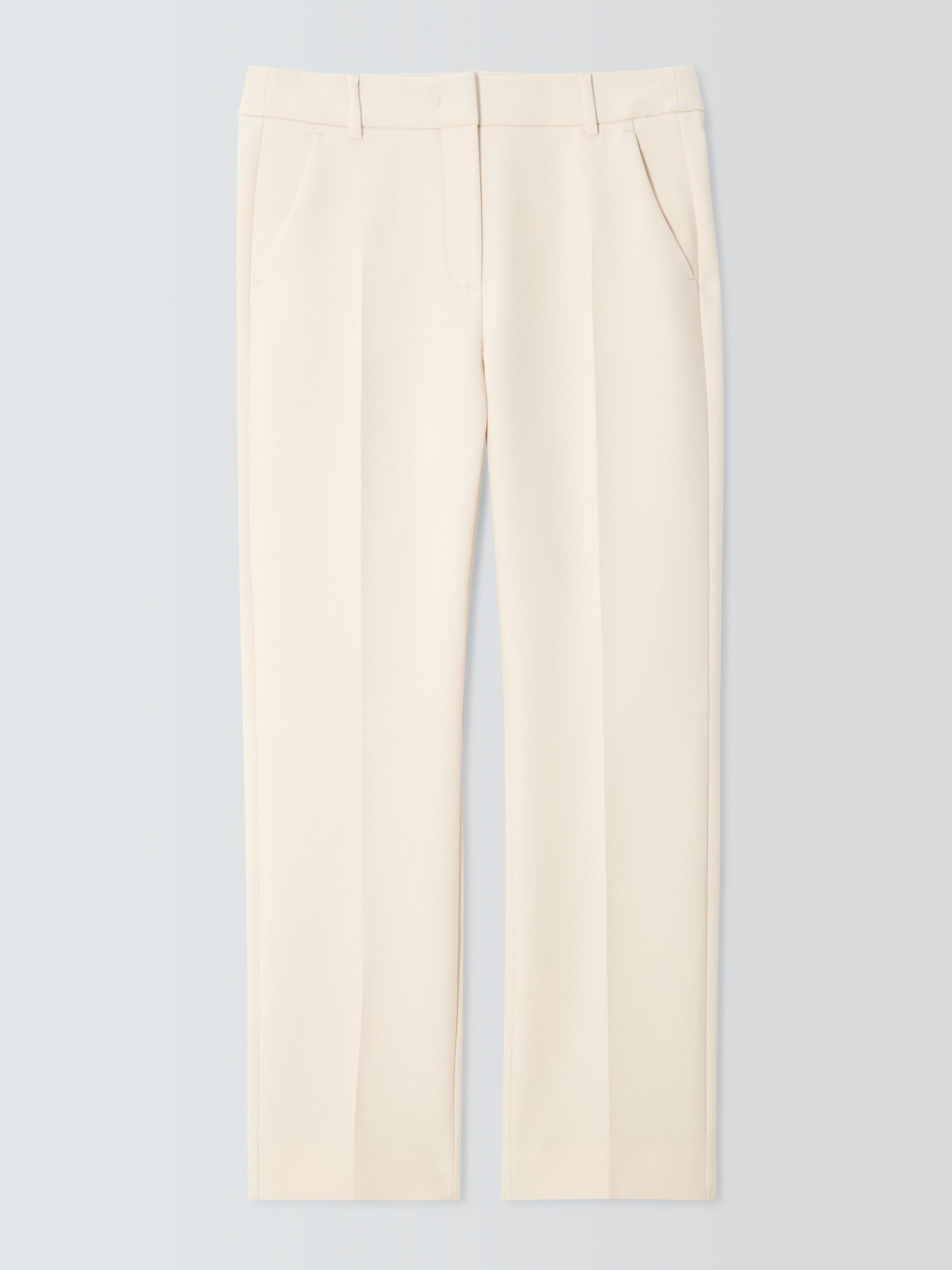Product image 1 of 1, which shows Weekend MaxMara Rana Tailored Trousers, Ivory, 6