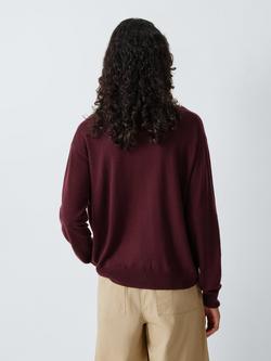 Weekend MaxMara Unito Wool Rich Cardigan, Burgundy - view 2, Burgundy