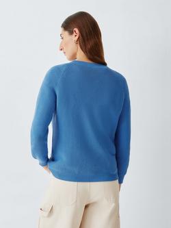 Weekend MaxMara Daere Crew Neck Jumper, Cornflower Blue - view 2, Cornflower Blue