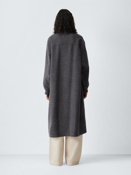 Weekend MaxMara Alamaro Wool Blend Coat, Dark Grey - view 2, Dark Grey