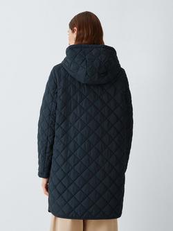 Weekend MaxMara Derio Quilted Coat, Navy - view 2, Navy