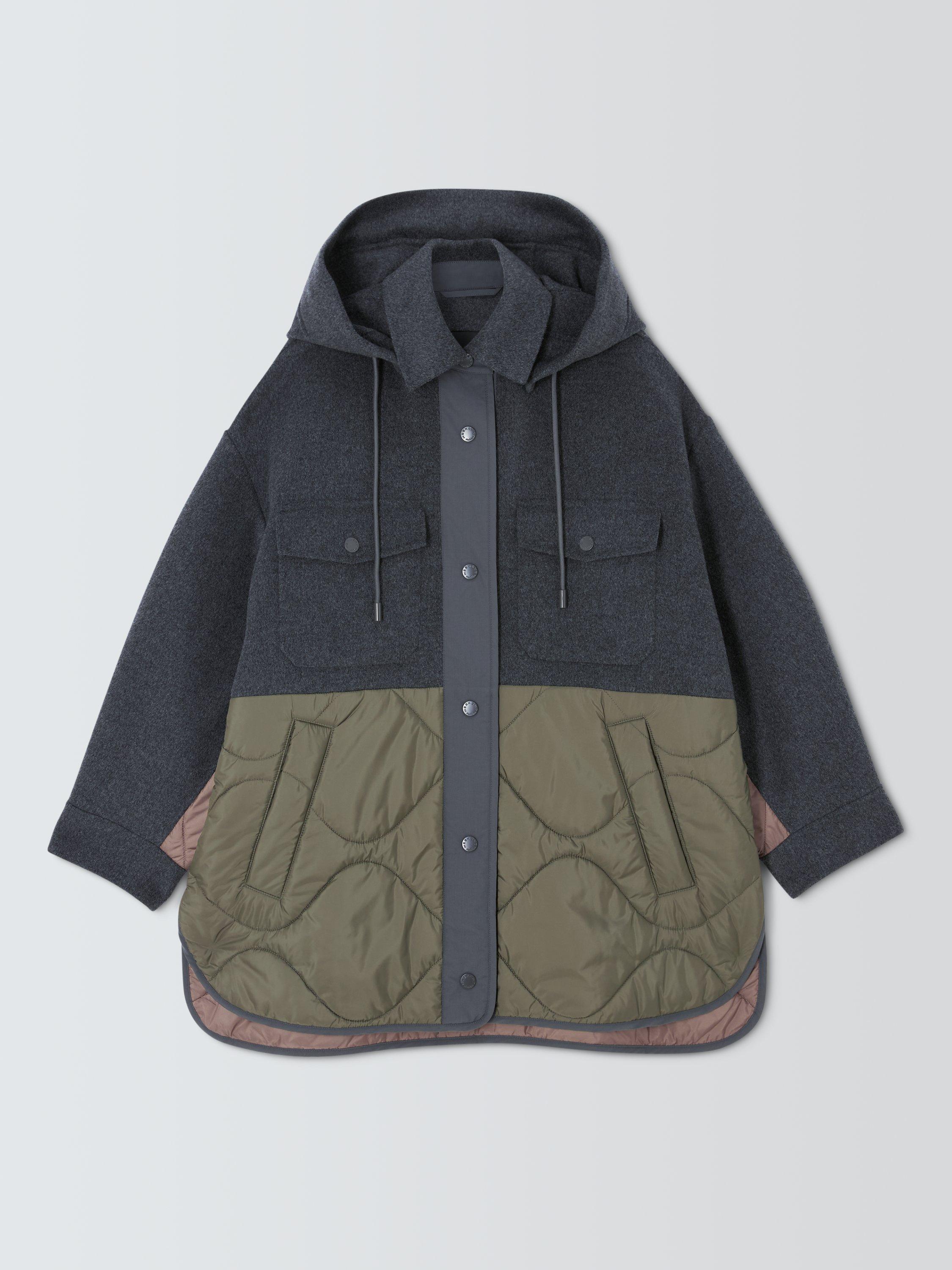 Product image 1 of 1, which shows Weekend MaxMara Ossola Wool Rich Jacket, Dark Grey/Multi, 6