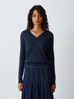 Weekend MaxMara Estremo Wool Cashmere Blend Jumper, Navy, Navy