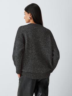 Weekend MaxMara Furetto Jumper, Dark Grey - view 2, Dark Grey