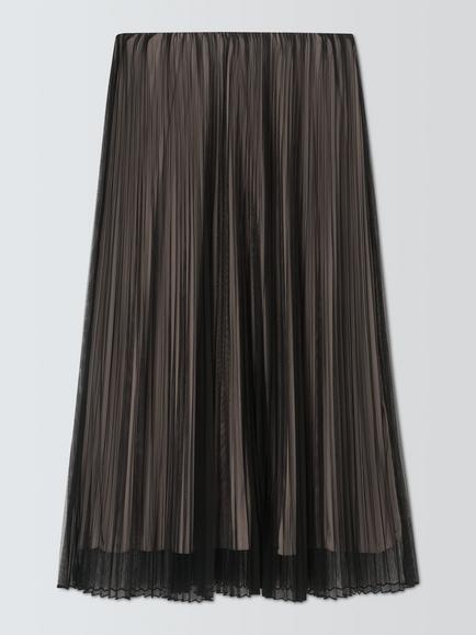 Weekend MaxMara Pleated Jersey Skirt, Black, Black