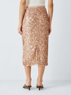 Weekend MaxMara Occhio Sequin Skirt, Nudo - view 2, Nudo