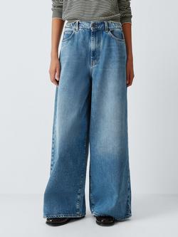 Weekend MaxMara Abete Wide Leg Jeans, Navy, Navy