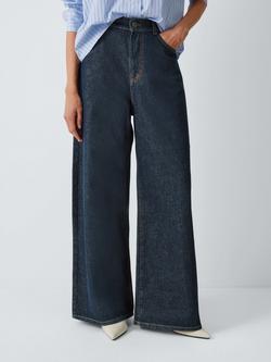 Weekend MaxMara Tabella Wide Leg Jeans, Navy, Navy