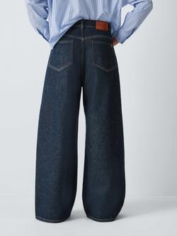 Weekend MaxMara Tabella Wide Leg Jeans, Navy - view 2, Navy