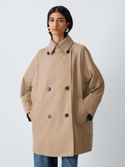 Weekend MaxMara Manna Double Breasted Raincoat, Hazelnut Brown, Hazelnut Brown