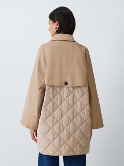 Weekend MaxMara Manna Double Breasted Raincoat, Hazelnut Brown - view 2, Hazelnut Brown
