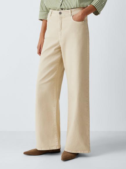 Weekend MaxMara Medina Wide Leg Jeans, Sand, Sand
