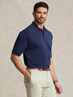 Polo Ralph Lauren Cotton Regular Fit Short Sleeve Polo Shirt, Refined Navy