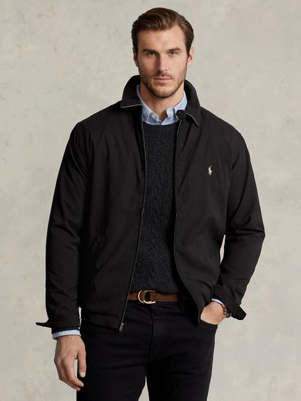 Polo Ralph Lauren Big & Tall Windbreaker Jacket, Rl Black, Rl Black