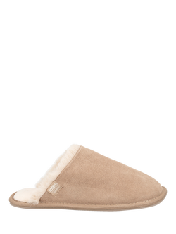 totes Isotoner Women's Suede Mule Slippers, Sand