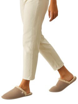 totes Isotoner Women's Suede Mule Slippers - view 2, Sand