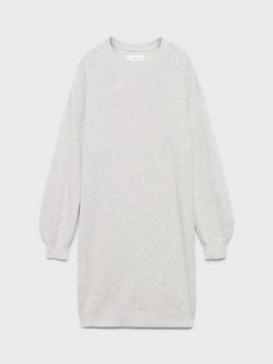 Mango Kids' Saski Dress, Pastel Grey - view 2, Pastel Grey