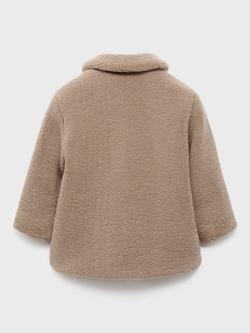 Mango Kids' Topo Coat, Medium Brown - view 2, Medium Brown